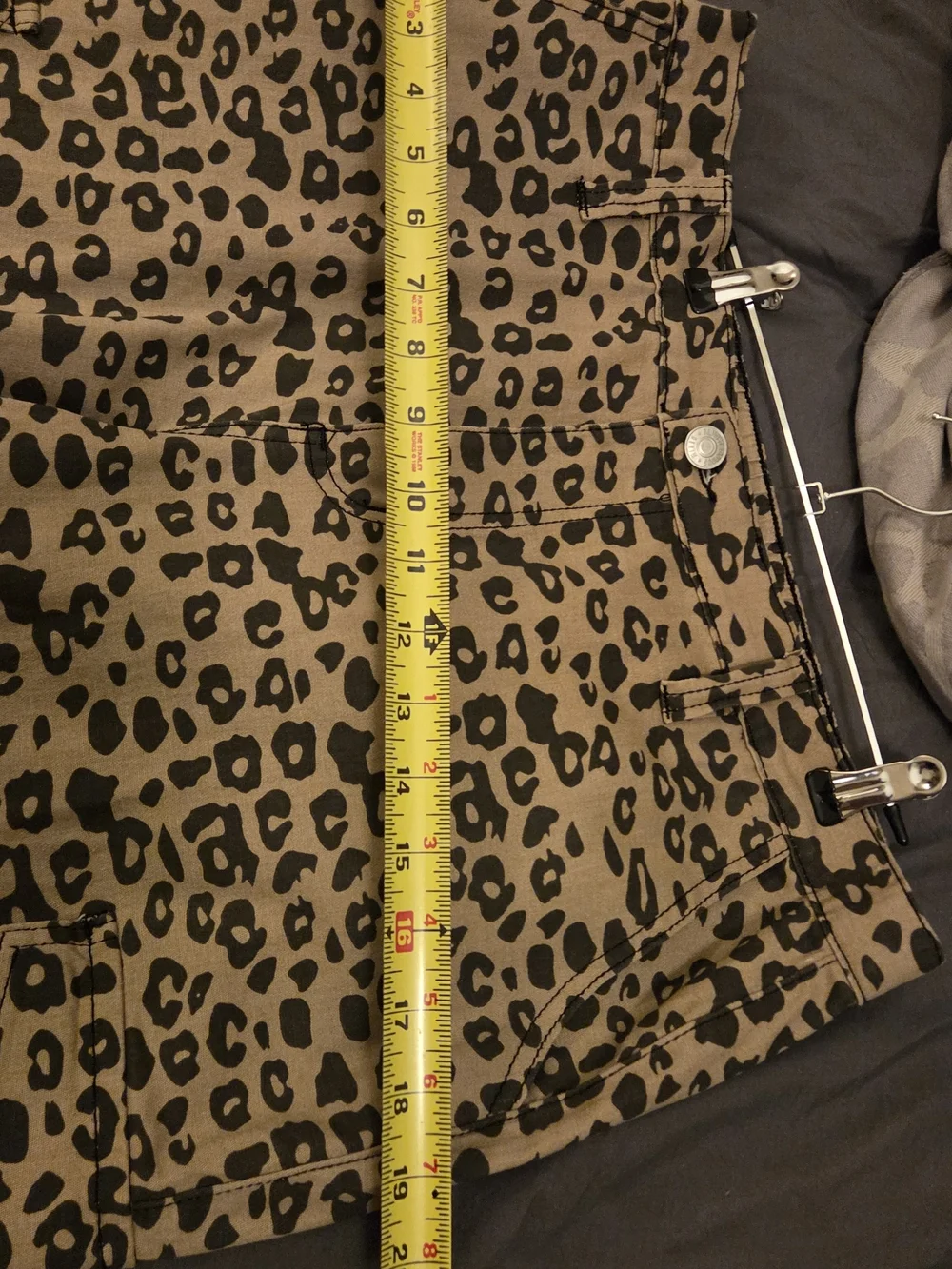Almost Famous Leopard Print Skinny Jeans in Tan and Black
